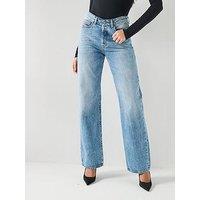 Diesel 1971 D-Sent High Waisted Straight Leg Regular Jeans - Light Blue