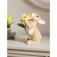Heaven Sends Felt Rabbit With Yellow Flower