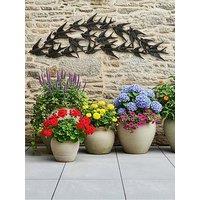 Heaven Sends Swallow Formation Metal Wall Art