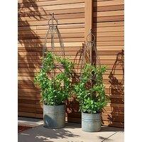 Heaven Sends Metal Cage Pot Holders Set Of 2