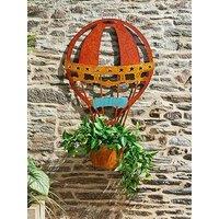Heaven Sends Metal Hot Air Balloon Wall Planter