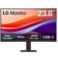 Lg 24In Va Full Hd Curved 100Hz Monitor With Usb-C Port
