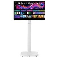 Lg 32' Smart Monitor Swing, 4K Ips Touch Display, Adjustable Stand With Wheels, Webos, White