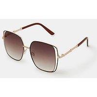 Accessorize Large Cut Out Square Sunglasses