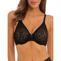 Wacoal Halo Lace Moulded Underwire Bra - Black
