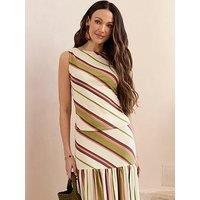 Michelle Keegan Stripe Tank Top - Multi
