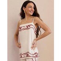 Michelle Keegan Printed Co Ord Longline Cami Top - Print
