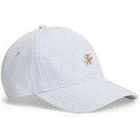 Tommy Hilfiger Stripe Seersucker Logo Plaque Baseball Cap - Well Water