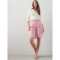 The Very Collection Tailored Jorts - Pink