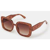 Accessorize Retro Oversized Square Sunglasses