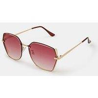 Accessorize Geometric Metal Sunglasses