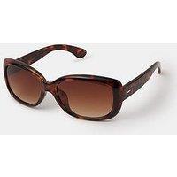Accessorize Rectangle Tort Wrap Sunglasses