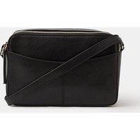 Accessorize Leather Double Zip Camera Bag