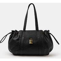 Accessorize Padlock Ruched Shoulder Bag