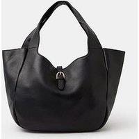 Accessorize Buckle Tab Leather Shoulder Bag