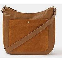 Accessorize Leather Messenger Cross-Body Bag