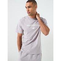 New Balance Mens Linear Graphic T-Shirt - Grey