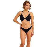 Freya Jewel Cove Underwire Plunge Bikini Top - Plain Black