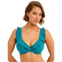 Freya Jewel Cove Underwire High Apex Bikini Top - Plain Moonstone