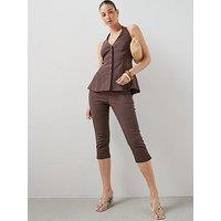 The Very Collection Capri Trouser - Brown