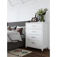 Cosmoliving By Cosmopolitan Westerleigh 4 Drawer Dresser - White