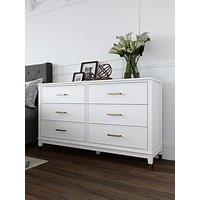 Cosmoliving By Cosmopolitan Westerleigh 6 Drawer Dresser - White