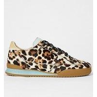 Ps Paul Smith Womens Shoe Dover Leopard Print - Brown
