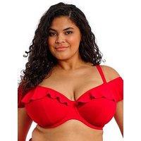 Elomi Plain Sailing Underwire Plunge Bikini Top - Lava
