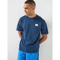New Balance Mens Woven Label T-Shirt - Blue