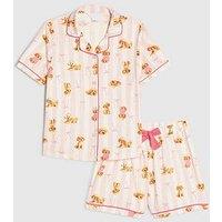 River Island Older Girls Puppy Button Through Pyjamas - Pink
