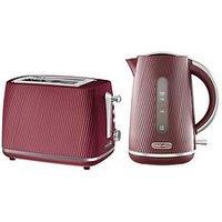 Daewoo Cascade 1.7L Kettle & 2 Slice Toaster Bundle - Ruby