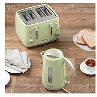 Daewoo Cascade 1.7L Kettle & 4 Slice Toaster Bundle - Sage