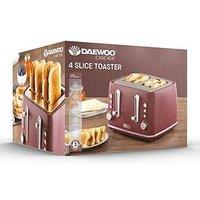 Daewoo Cascade 4 Slice Toaster - Ruby