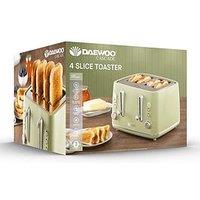 Daewoo Cascade 4 Slice Toaster - Sage