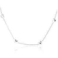 The Love Collection Stainless Steel Multi Heart Necklace