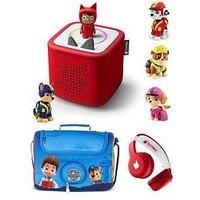 Tonies Toniebox 2 Paw Patrol Mega Bundle - Inc. 4 Characters, Headphones And Carry Case