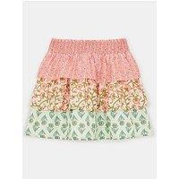 Accessorize Girls Floral Ra Ra Skirt - Pink