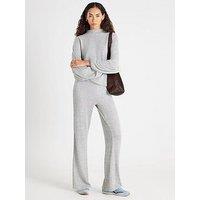 River Island Batwing Knit Set - Grey