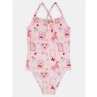 Accessorize Girls Prairie Print Swimsuit - Multi