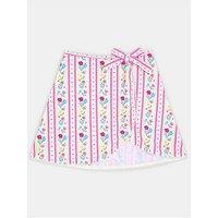 Accessorize Girls Prairie Floral Swim Skirt - Multi