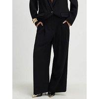 River Island Wide Leg Trouser - Black