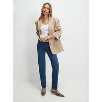 River Island High Rise Ankle Slim Velma Jeans - Blue