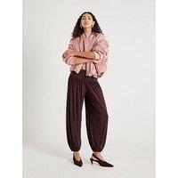 River Island Balloon Leg Trousers - Brown