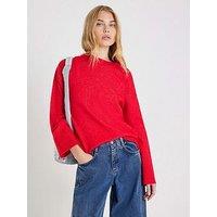 River Island Crew Jumper - Red