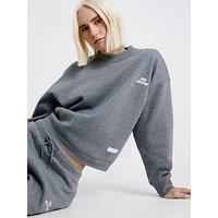 River Island Long Sleeve Back Print Editions Sweatshirt - Grey