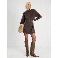 River Island Cosy Jumper Dress - Brown
