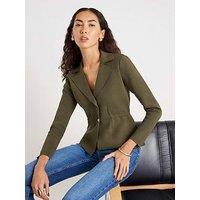 River Island Blazer Cardigan - Green