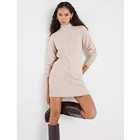 River Island Cosy Jumper Dress - Beige