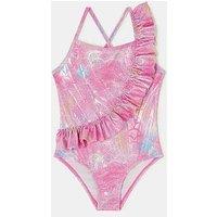Accessorize Girls Mermaid Swimsuit - Pink
