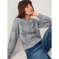 Monsoon Alba Argyle Jumper - Grey